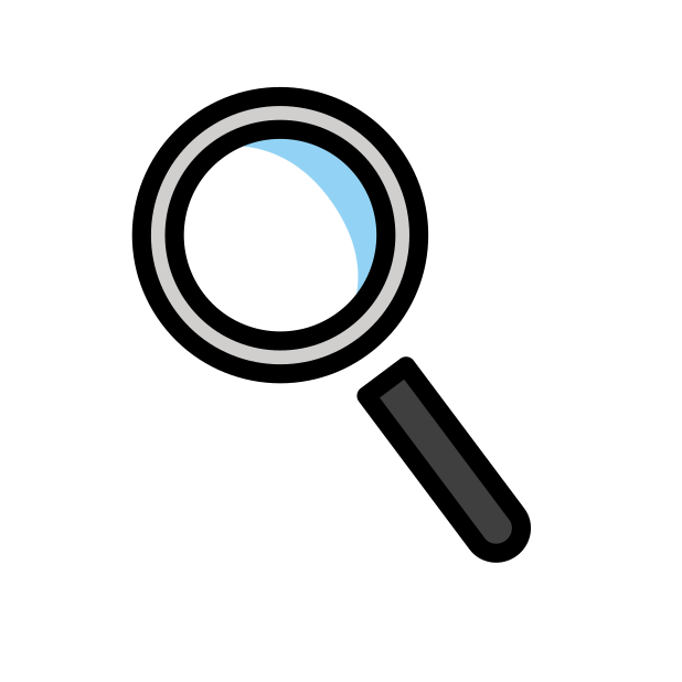 검색창과 뜻 찾기 분위기를 떠올리게 하는 돋보기 이미지